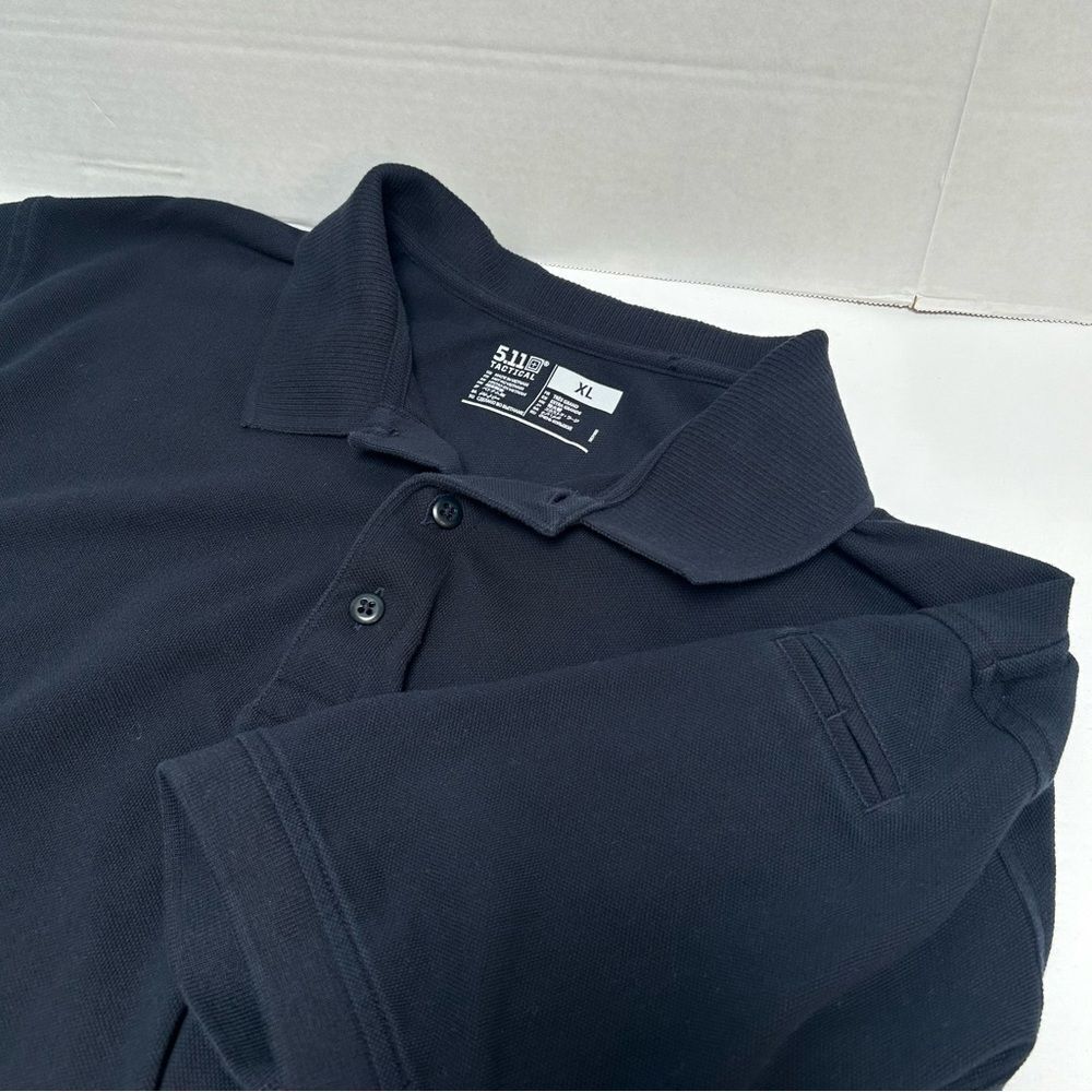 5.11 Tactical Professional Short Sleeves Cotton Pique Knit Polo Dark Navy sz‎ XL